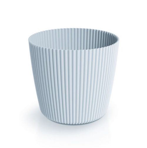 Саксия PVC Milly кръгла 4л светлосива