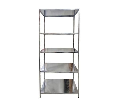 Метален стелаж Eskey SK954569, 195x100x40 см, 5 рафта, товароносимост 65 кг/рафт