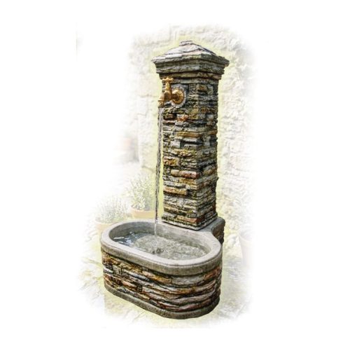 Бетонна градинска чешма CLASSIC 65x71x131 см