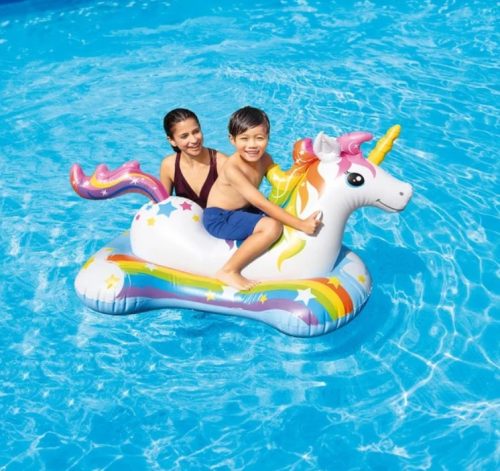 Надуваем еднорог Intex 163х86см, Възраст 3+