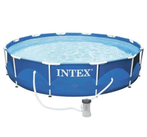 Басейн с метална рамка Intex 305х76см с помпа, филтър и покривало