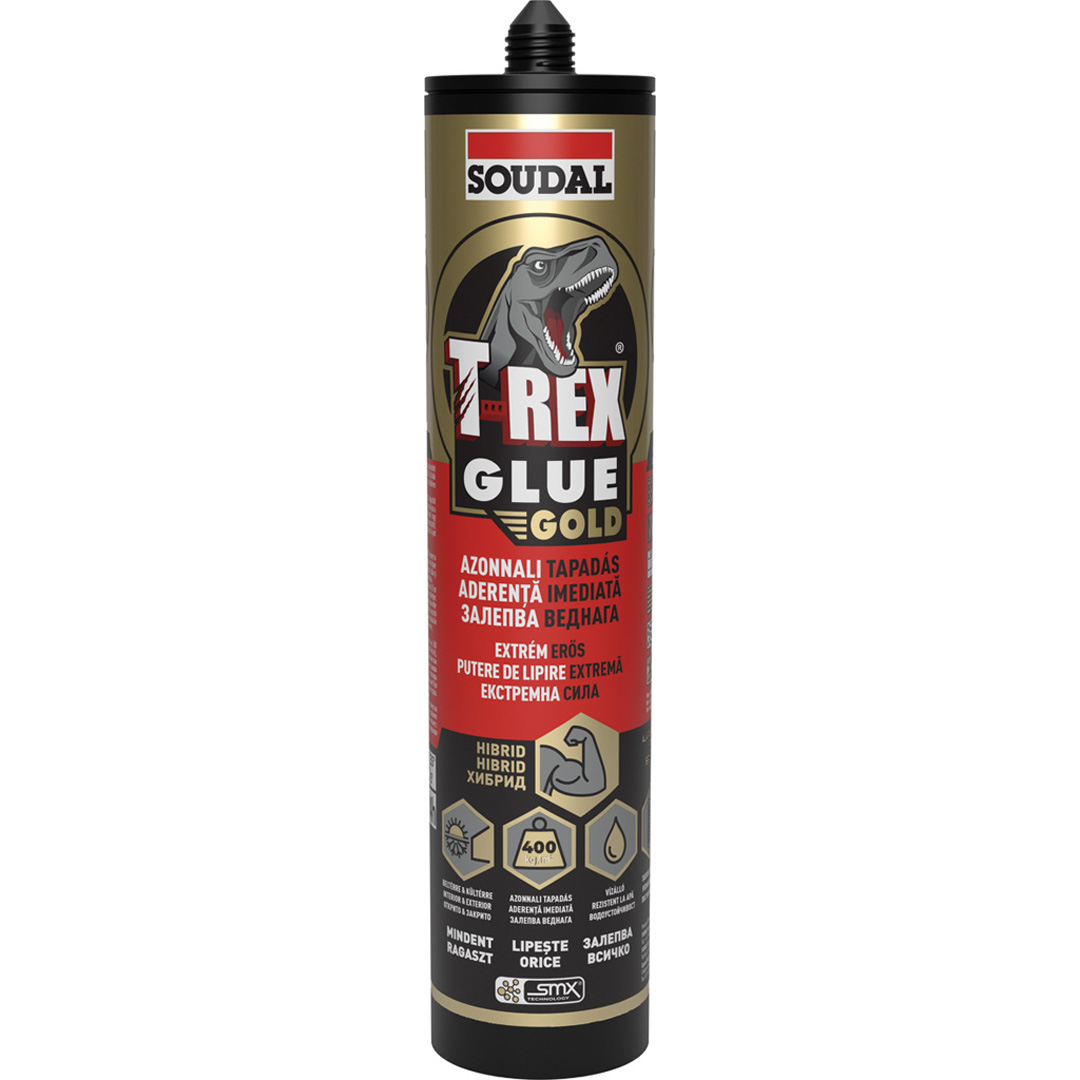 Монтажно лепило SOUDAL, T-Rex GOLD, 280 ml