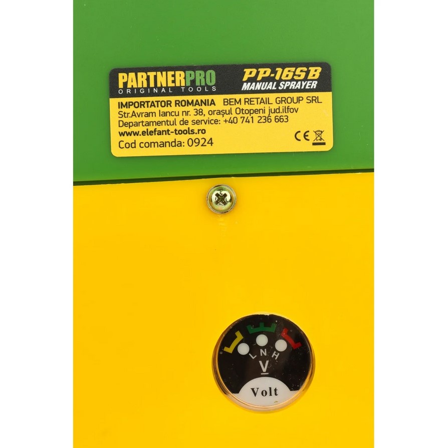 Акумулаторна пръскачка 16 л. PARTNERPRO PP-16SB , 12V/8Ah, 620 m2, 3 вида дюзи - Image 5