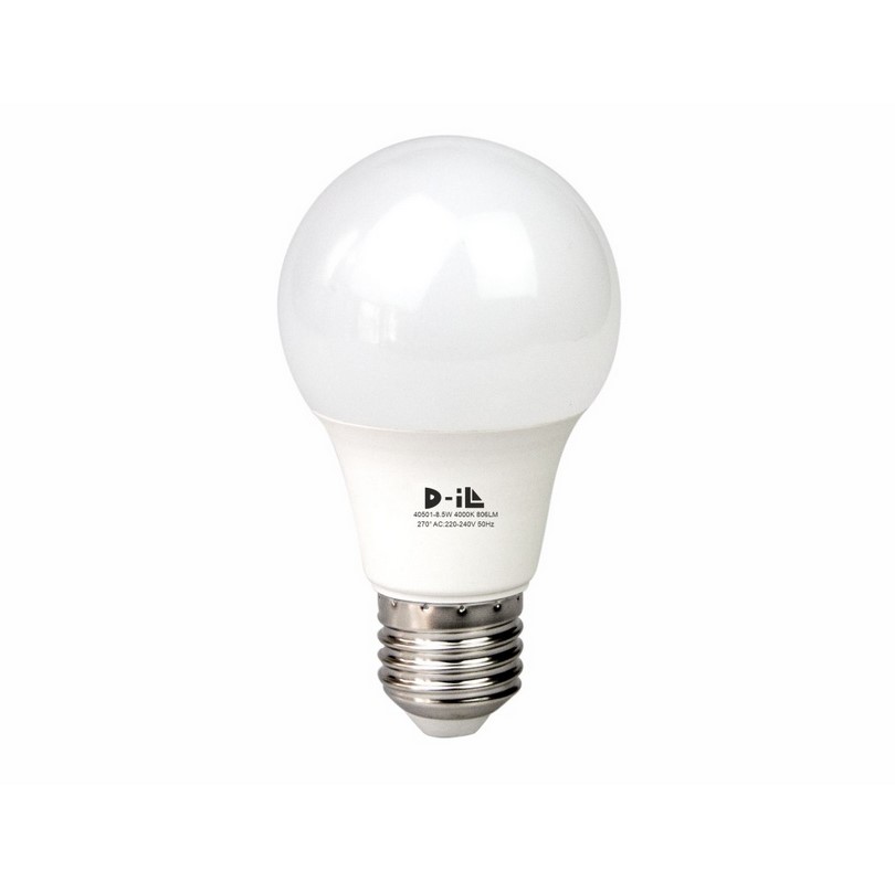 LED крушка Е27 a60 8.5w 806lm 220-240v 4000k D-il
