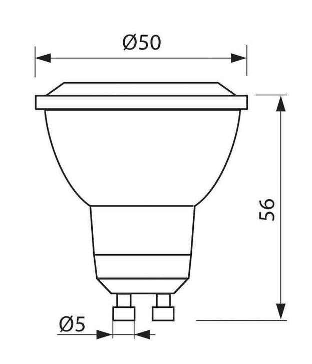 LED луничка GU10 9W, 4000K неутрална светлина, 720lm, BREE - Image 3