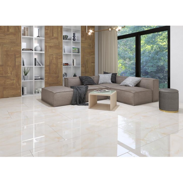 Гранитогрес AMONITO BEIGE полиран 60x120 см, 1.44 м²/кашон - Image 5