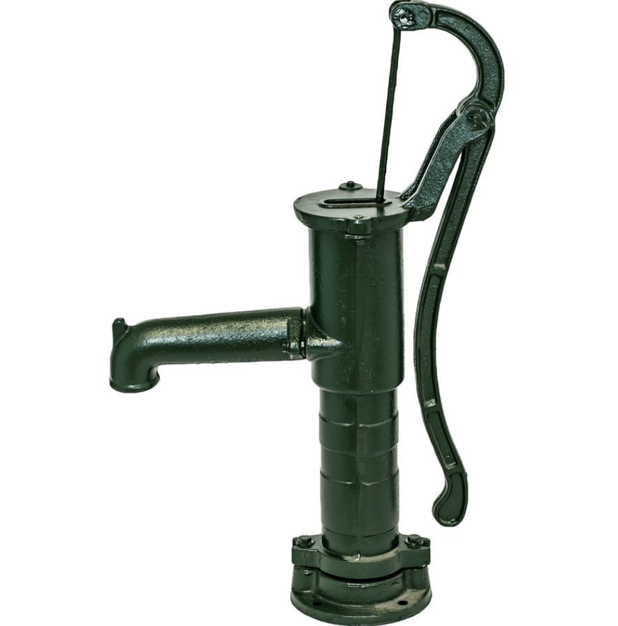 Ръчна водна помпа HYDRO-S Hydro-Fix 0940105, чугунена, зелена, 660 мм, 1 1/4", засмукване до 7 м