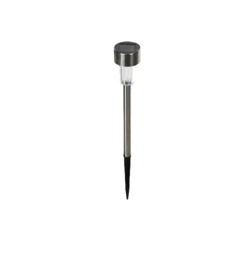 Соларна LED градинска лампа, сребриста, 1 LED, 6000K, IP44