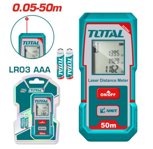 Ролетка лазерна TOTAL TMT55016 INDUSTRIAL, 50 м