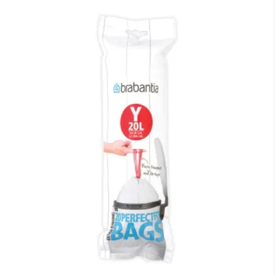 Торба за кош Brabantia размер Y (Newicon), 20L, 20 броя, бели650536