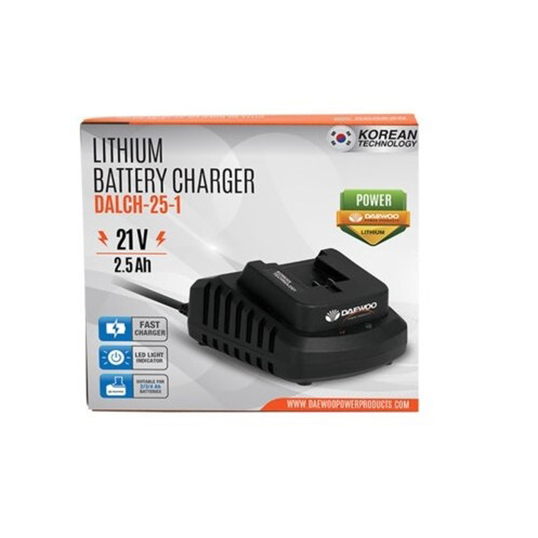 Стартов пакет DAEWOO START PACK-LI3 UNI-BAT, 20 V, 2/4 Ah, 2 батерии и зарядно
