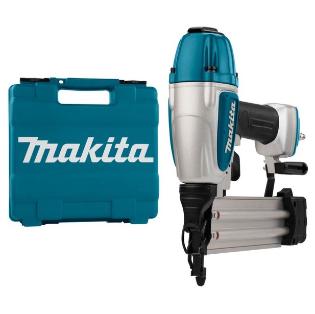 Пневматичен такер Makita AF506, 15-50 мм, 4.9-8.3 бара, с куфар