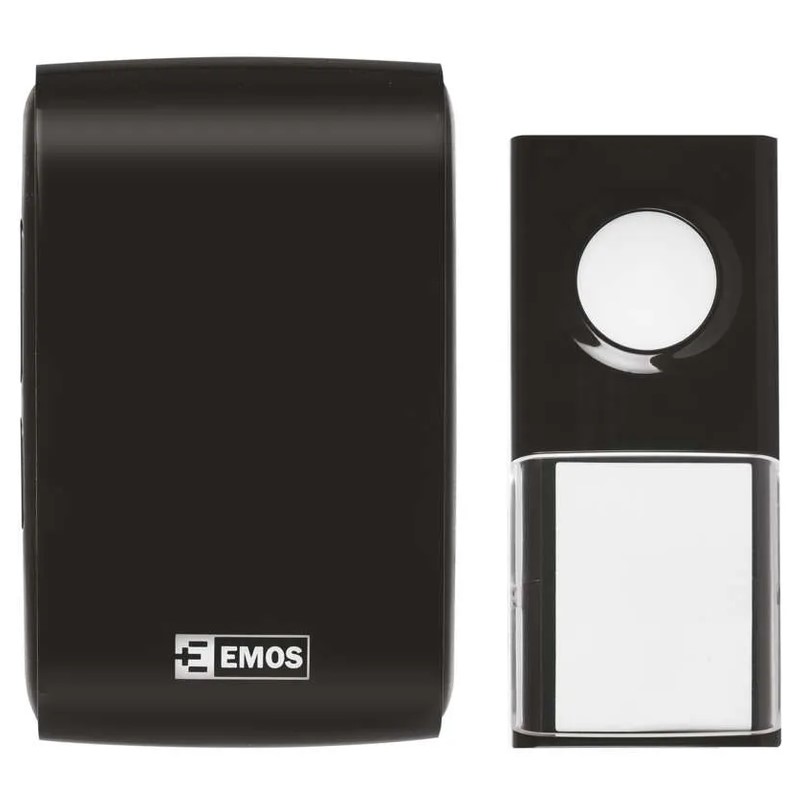 Безжичен звънец EMOS P5727, 150 м обхват, 36 мелодии, 85 dB, чере - Image 2
