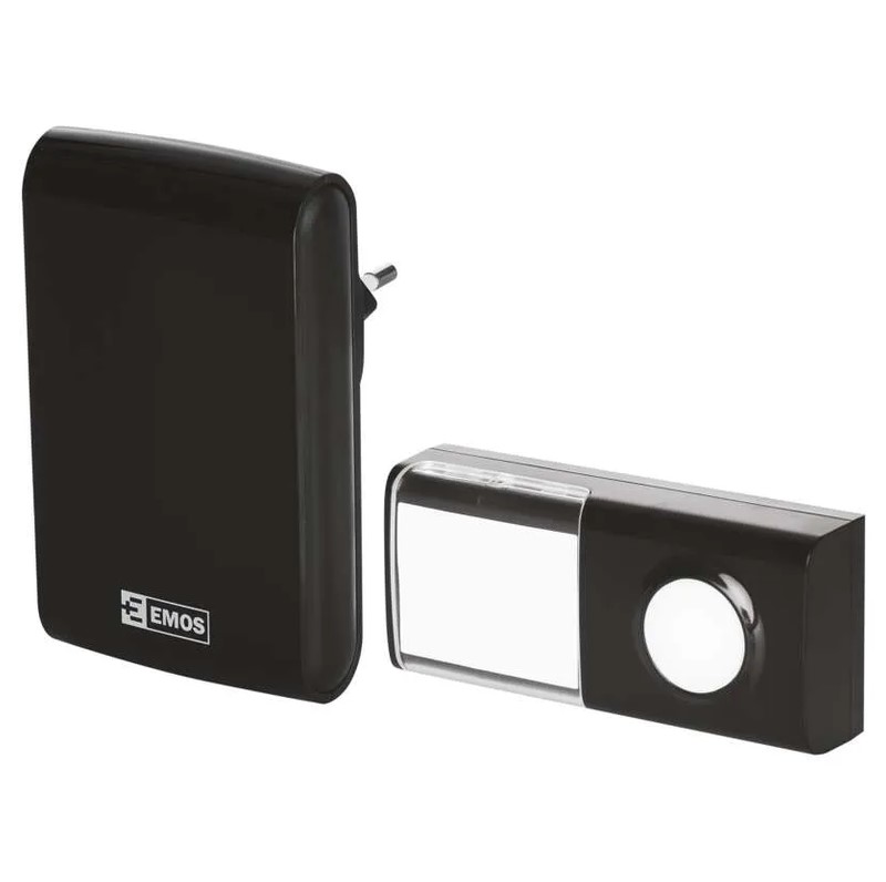 Безжичен звънец EMOS P5727, 150 м обхват, 36 мелодии, 85 dB, чере - Image 4