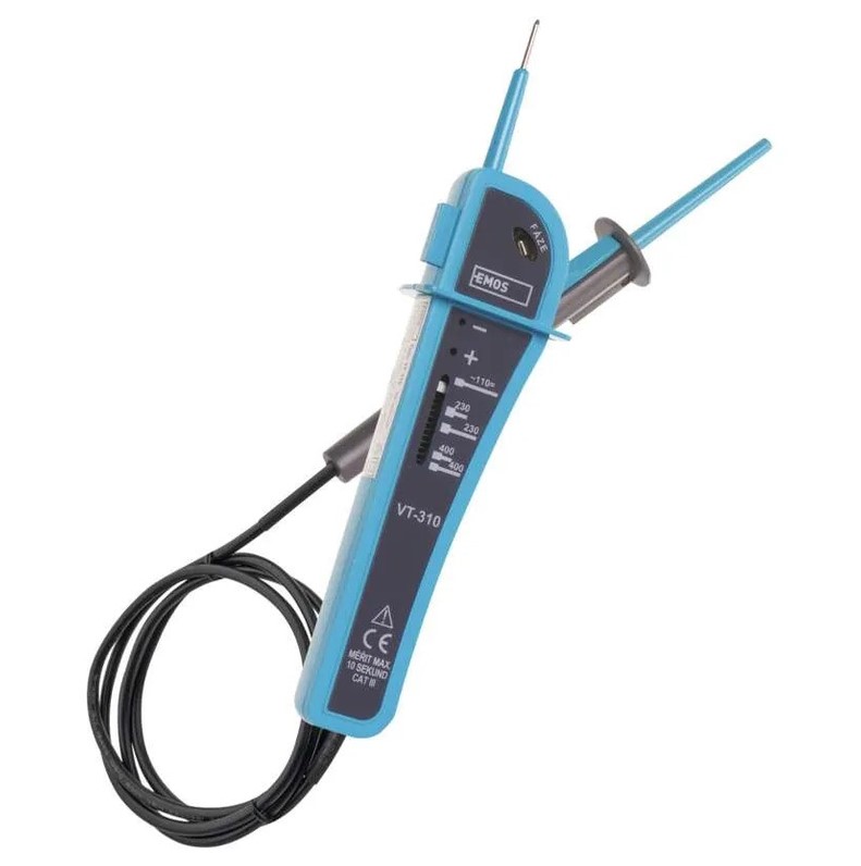 Тестер за напрежение EMOS VT-310, AC/DC 110–400 V, с индикация за полярност, M0014A - Image 2