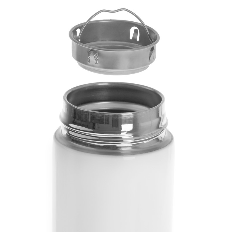 Термос с LED дисплей Adler AD4506W, 473 мл, вакуумен, с цедка, бял - Image 4