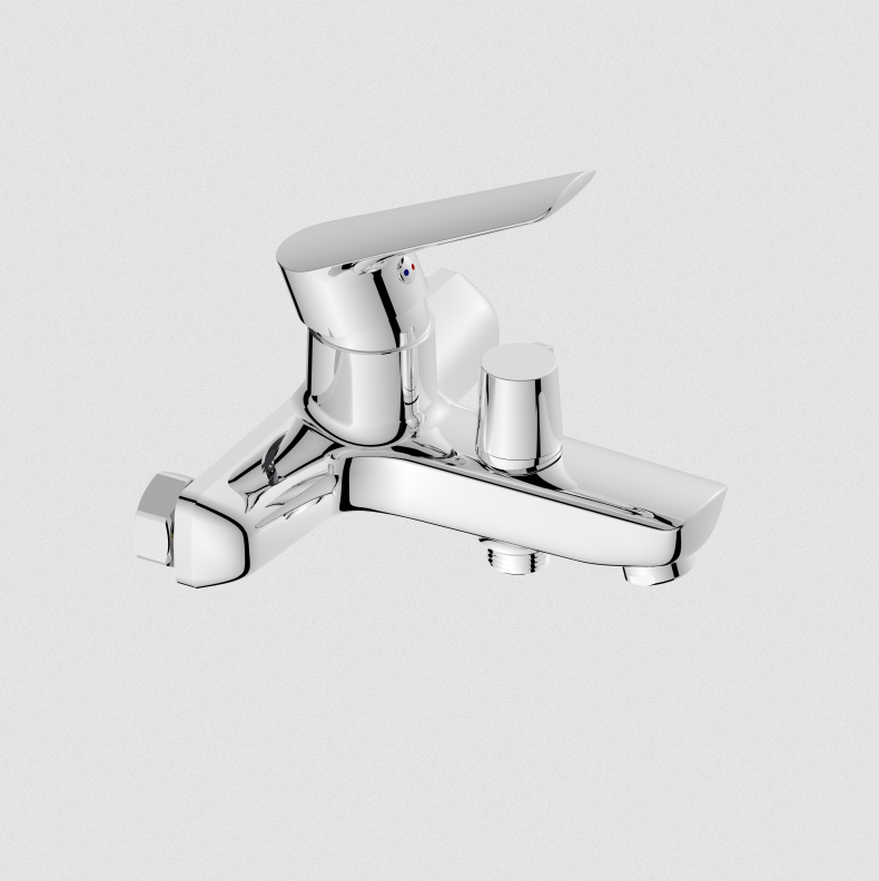 Смесител за вана и душ Inter Ceramic Danista Lead Free 6280198, стенен, едноръкохватков, хром - Image 2