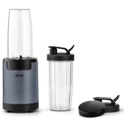 Нутри блендер Muhler MNB-688, 600W, 6 ножа, 2 чаши, Ash Grey