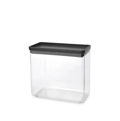 Кутия за съхранение на продукти Brabantia Tasty+ Stackable 3.5L, Dark Grey