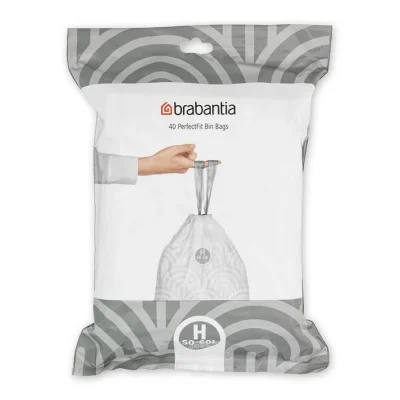 Торба за кош Brabantia PerfectFit Touch/Push/Big Bin N размер H, 50-60L, 30 броя, пакет