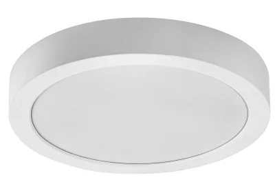 Външна LED таванна лампа Shaun Plus – 24 W, 4000 K, 2600 lm, IP44, Ø22 см, бяла