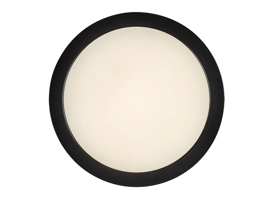 Външна LED таванна лампа Shaun Plus – 24 W, 4000 K, 2600 lm, IP44, Ø22 см, черна - Image 3