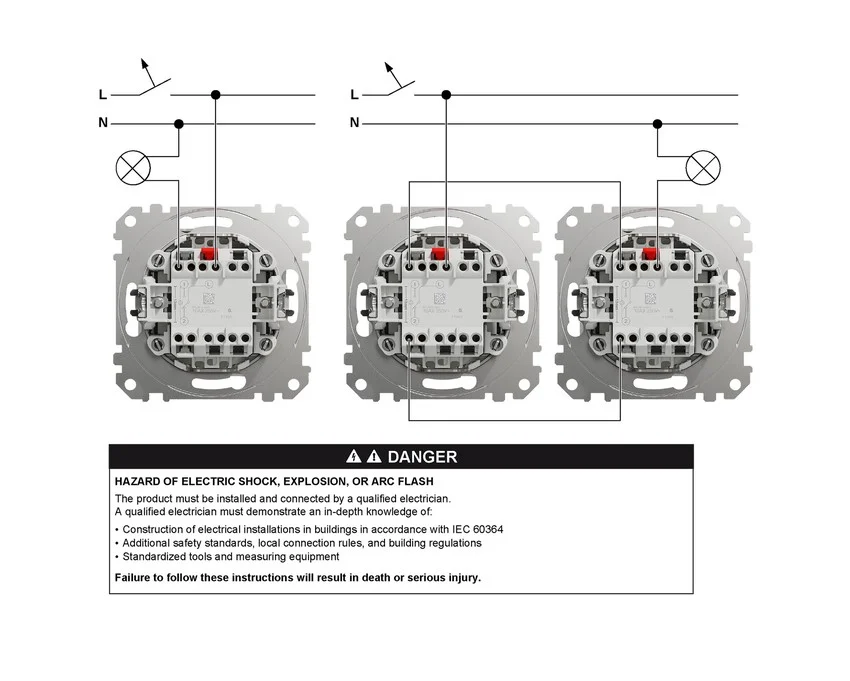 Девиаторен ключ 10AX, бял Schneider SDD111106 - Image 3