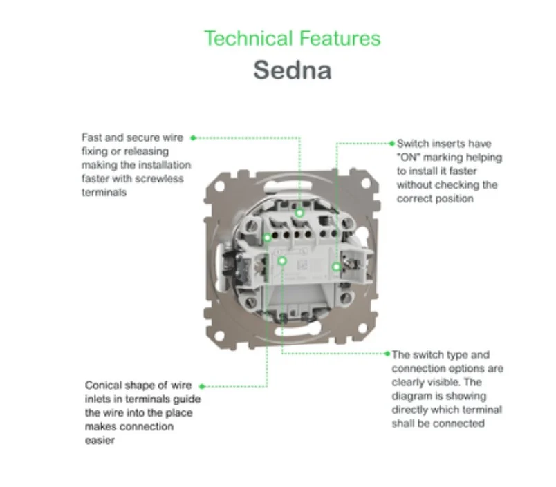 Девиаторен ключ 10AX, бял Schneider SDD111106 - Image 6